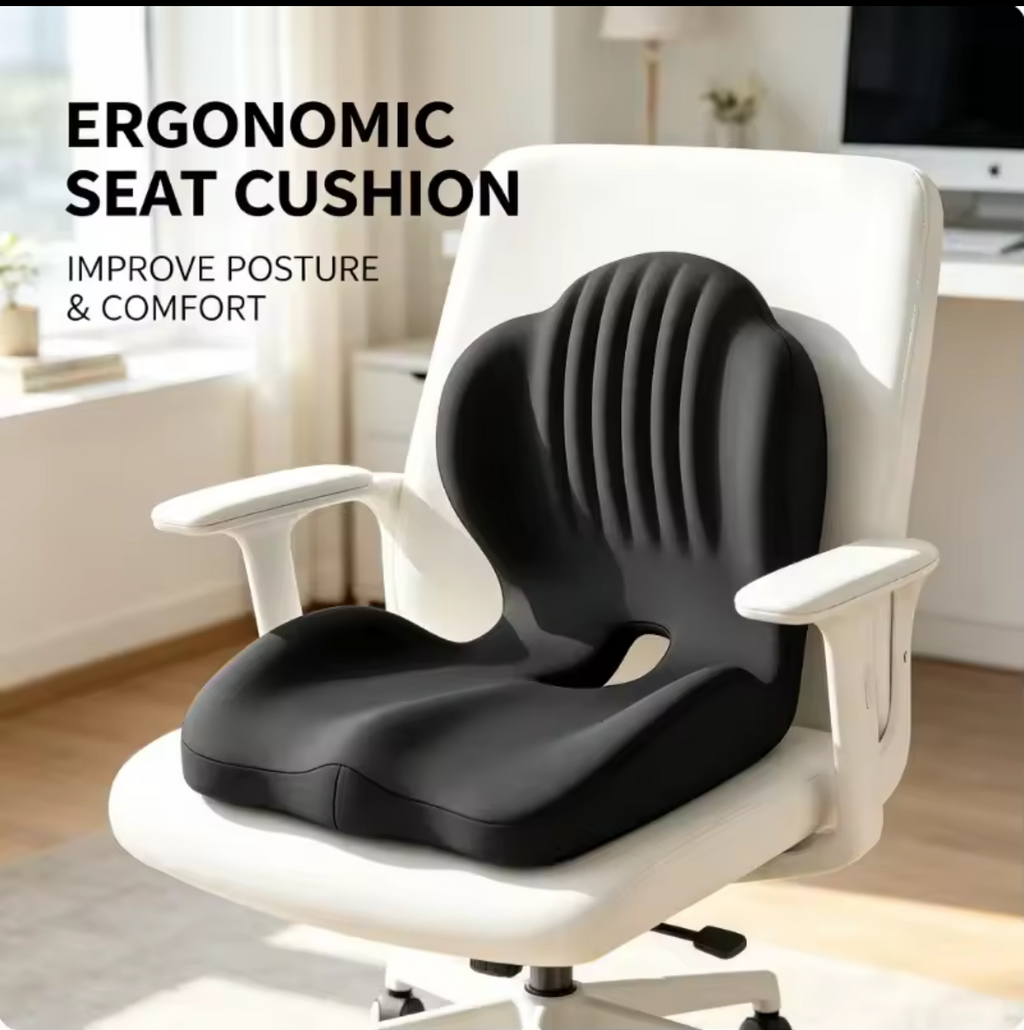 ErgoComfort Memory Foam Seat Cushion