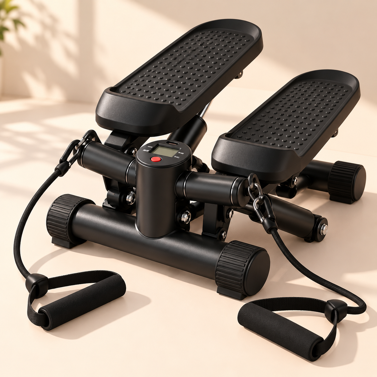 Stepper with Resistance Bands.