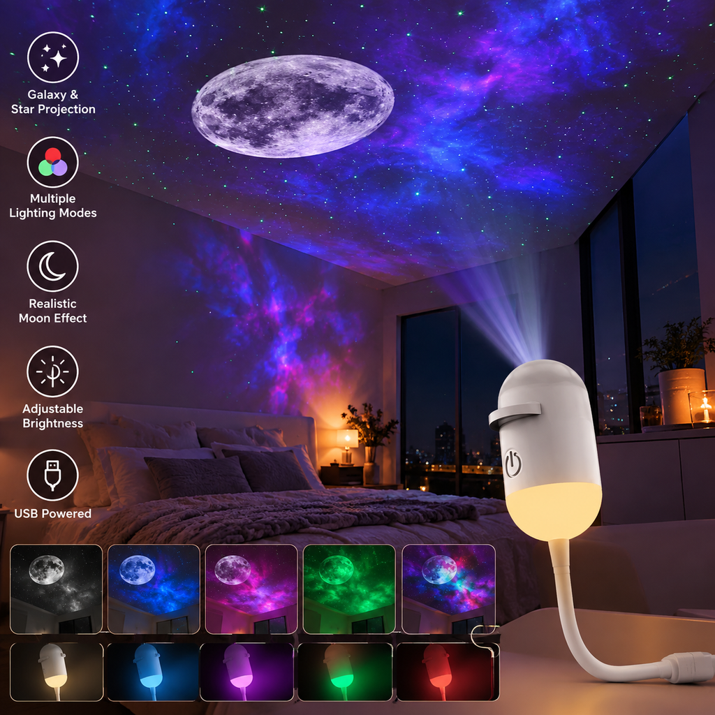 Aurora Galaxy Star Projector